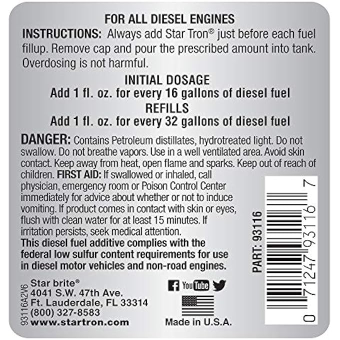 Star Brite TRON ENZYME DIESEL FUEL TREATMENT 16 OZ. SUPER CONCENTRATED FORMULA - Image 2
